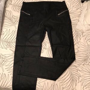 Faux leather leggings